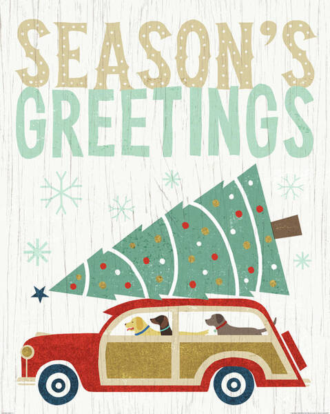 Holiday On Wheels Ii V2 Art Print