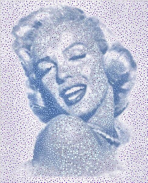  Painting - Marilyn Monroe Dot to Dot  Tribute by Catherine Lott