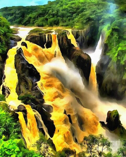  Painting - Yellow River by Catherine Lott