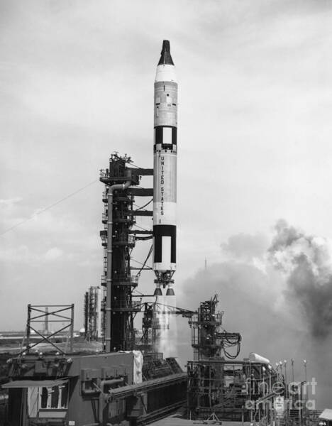 Wall Art - Photograph - Gemini Launching, 1964 by NASA/Science Source