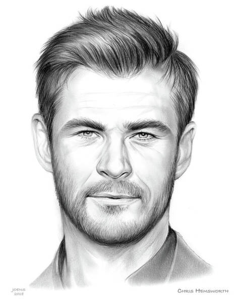 Chris Hemsworth-Thor drawing step by step easy | full sketch outline and  shading tutorial - YouTube