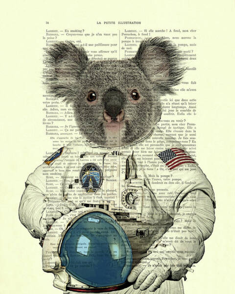 Animals In Space Art - Fine Art America