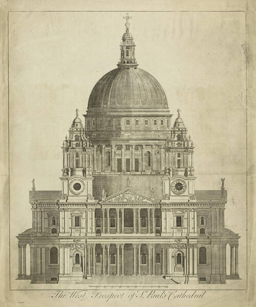 PAINTINGS OLD MASTER CANALETTO ST PAULS CATHEDRAL LONDON POSTER PRINT BB3213A 