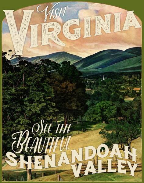 Travel Poster_virginia Art Print