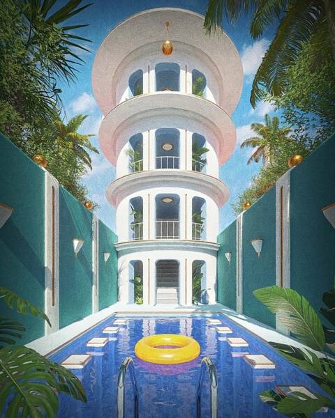 Finding Your Inner Pool #4 Art Print