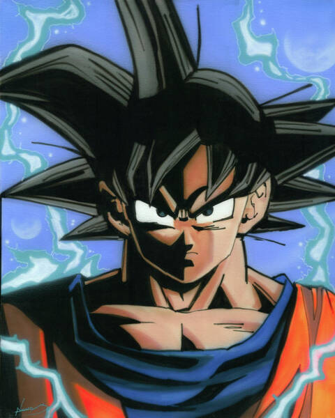 Goku super Saiyan blue Poster by Amar Maruf - Pixels, foto do goku super 