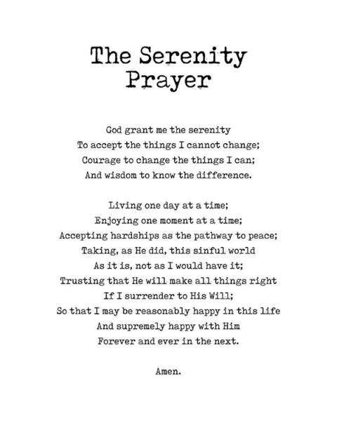 Serenity Prayer Digital Art - Pixels