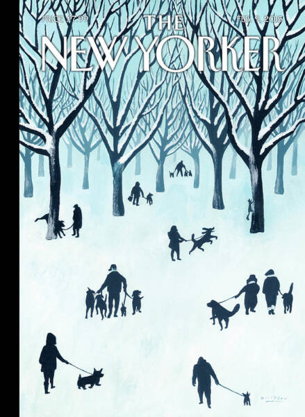 Wall Art - Painting - A Walk In The Snow by Mark Ulriksen