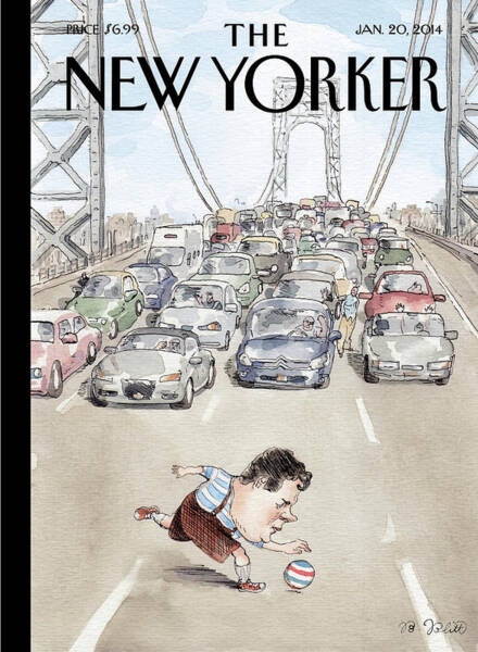 Playing In Traffic Art Print