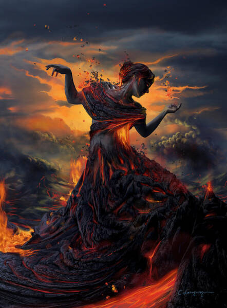 Wall Art - Digital Art - Elements - Fire by FireFlux Studios