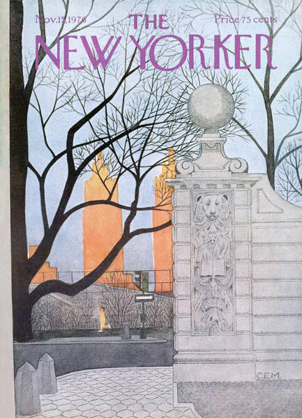 Wall Art - Painting - New Yorker November 15th, 1976 by Charles E Martin