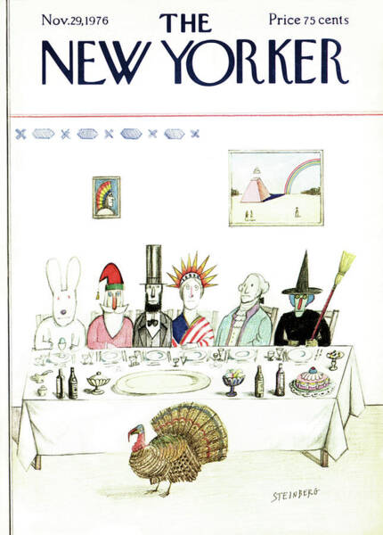 Wall Art - Painting - New Yorker November 29th, 1976 by Saul Steinberg