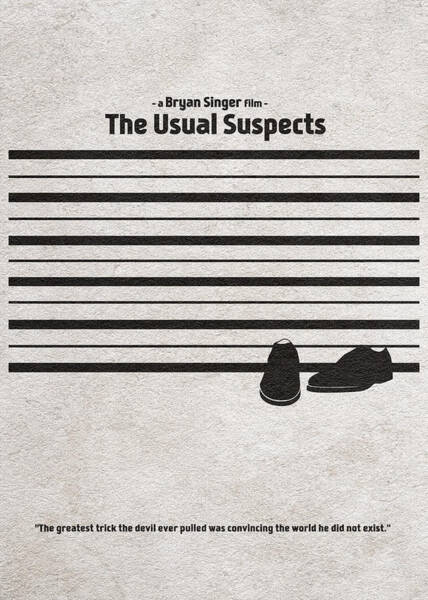 Digital Print Usual Suspects Poster Movie Quote Keyser Soze 