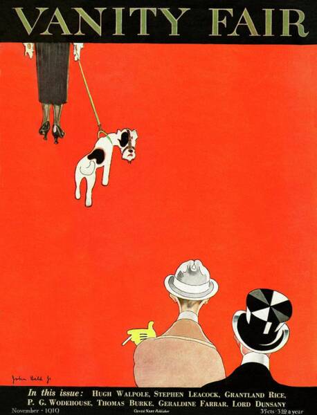 Wall Art - Photograph - Vanity Fair Cover of Dog Walking by John Held Jr