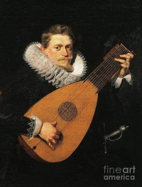 Lute Player By Peter Paul Rubens 1577 1640 Art Print