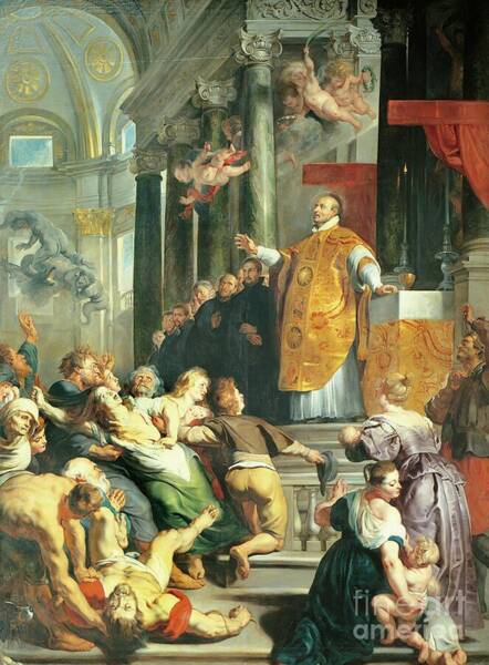 Miracle Of St Ignatius Of Loyola By Peter Paul Rubens Art Print