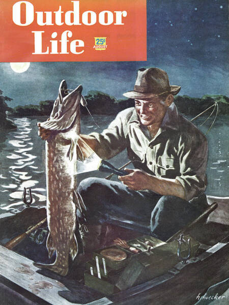Outdoor Life Magazine Cover August 1948 Art Print