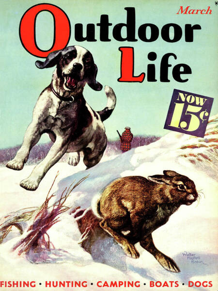 Outdoor Life Magazine Cover March 1937 Art Print