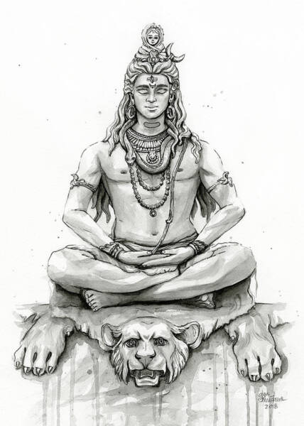 LORD SHIVA DRAWING With Pencil Sketch  STEP BY STEP FOR BEGINNERS  Lord Shiva  drawing  YouTube