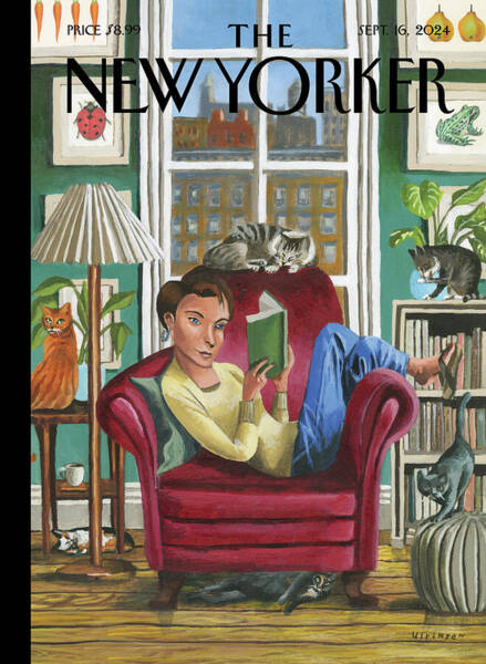 Wall Art - Painting - Childless Cat Lady Inexplicably Enjoying Life by Mark Ulriksen