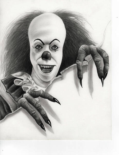 Pennywise The Clown Drawings for Sale - Fine Art America