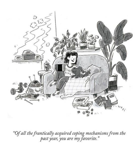 Wall Art - Drawing - Frantically Acquired Coping Mechanisms by Zoe Si