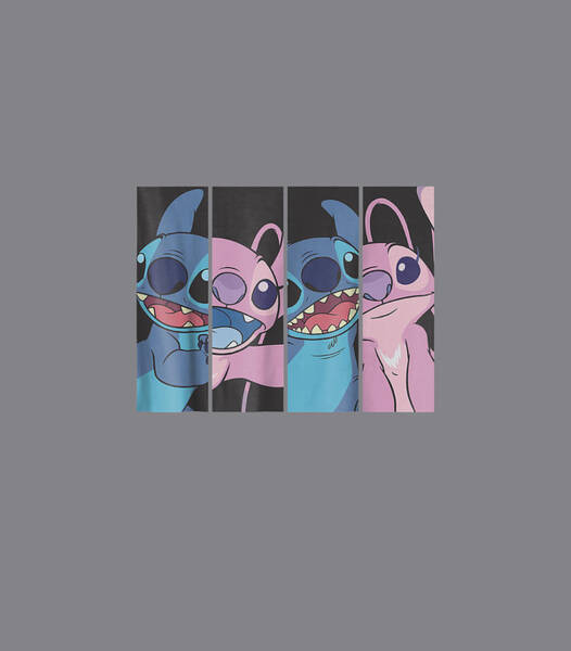 Disney Lilo and Stitch Angel Heart Kisses2 Fleece Blanket by