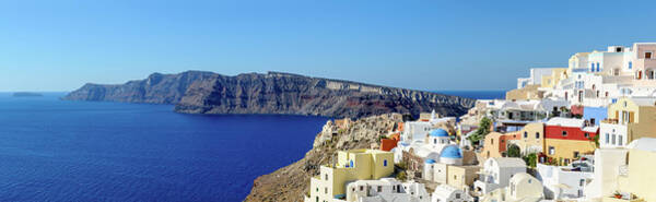 Wall Art - Photograph - Oia Panoramic, Santorini, Greece by Chrishepburn