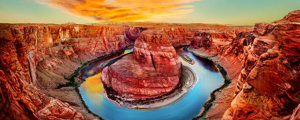Horseshoe Bend Sunset Art Print