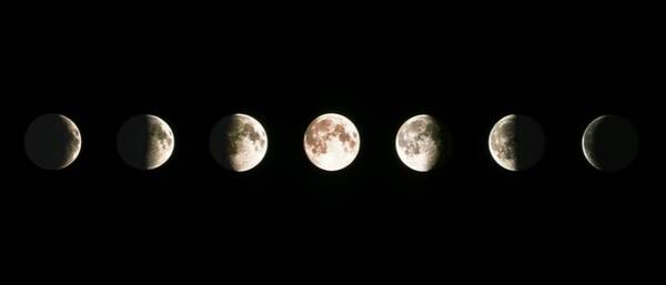 Composite Image Of The Phases Of The Moon #2 Art Print