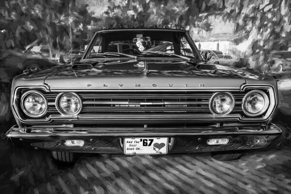 1965 Plymouth Belvedere II Hardtop - 1965plybelvedereIIrflct170914 by Frank  J Benz