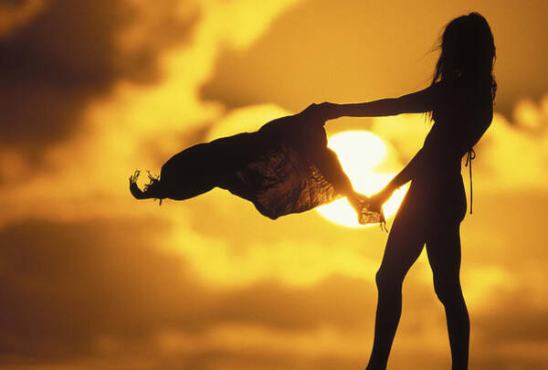 Beach Girl Art Print