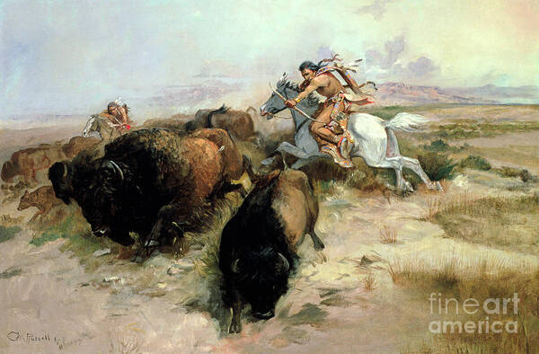 Buffalo Hunt Art Print