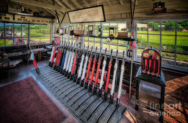 Wall Art - Photograph - Railway Signal Box by Adrian Evans