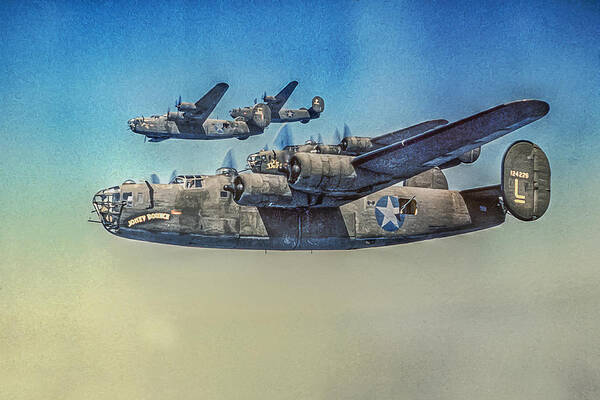8x10 Print Historic Aircraft Consolidated B-24 Liberator Heavy Bombers #2016753 