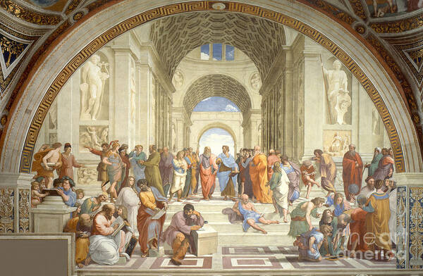 The School Of Athens, Raphael Art Print