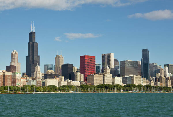 Wall Art - Photograph - Chicago Skyline by Kubrak78