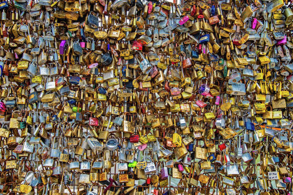 Locks Of Love For Paris Art Print