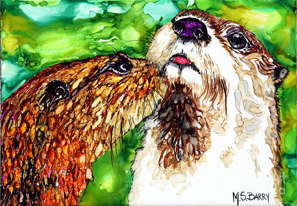 Sea Otter Paintings (Page #2 of 4) | Fine Art America