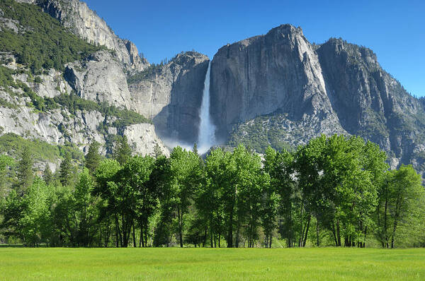 Yosemite Falls In The Springtime Art Print