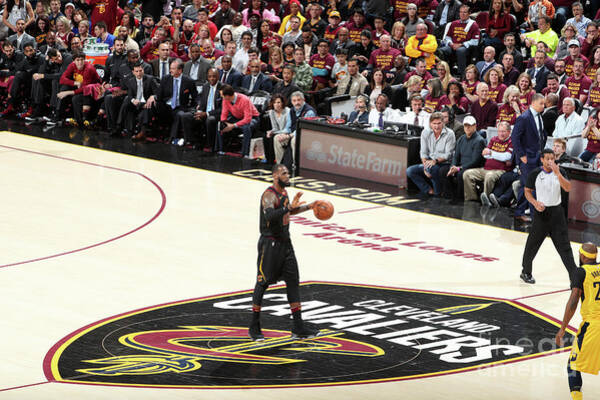 LeBron James Celebrates After Breaking the All-Time Scoring Record Art  Print by Andrew D. Bernstein 