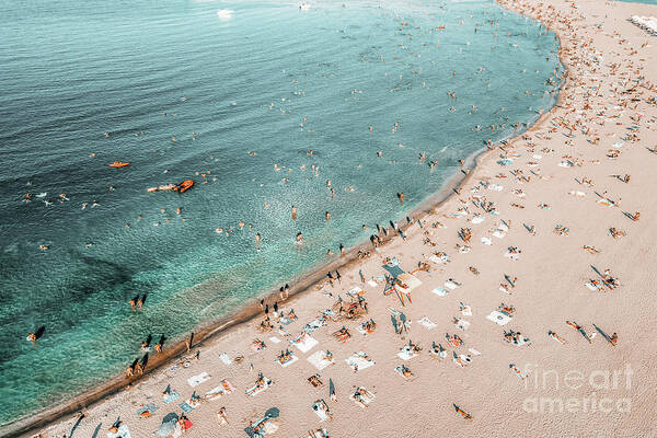 Beach Print, Bondi Beach, Aerial Print, Travel Print, Ocean Wall Art, Coastal Print, Art Print Art Print