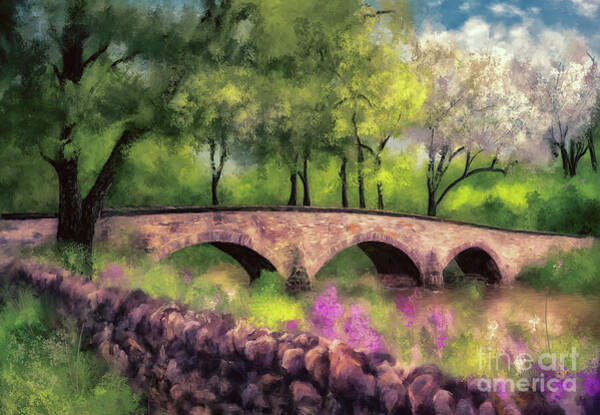 Burnside Bridge In Spring Art Print
