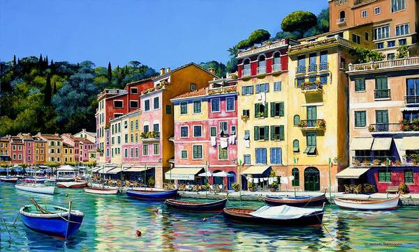 Wall Art - Painting - Portofino Sunshine  by Michael Swanson