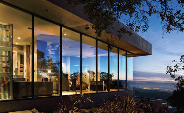 View Of Luxurious Resort At Dusk Art Print