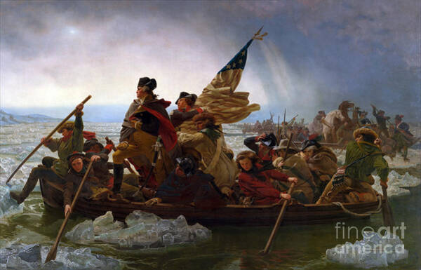 Washington Crossing The Delaware River Art Print
