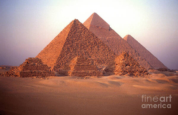 Wall Art - Photograph - Pyramids Of Giza by Stevenallan