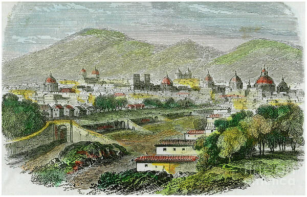 Wall Art - Drawing - View Of The City Of Cuzco, Peru, C1875 by Print Collector