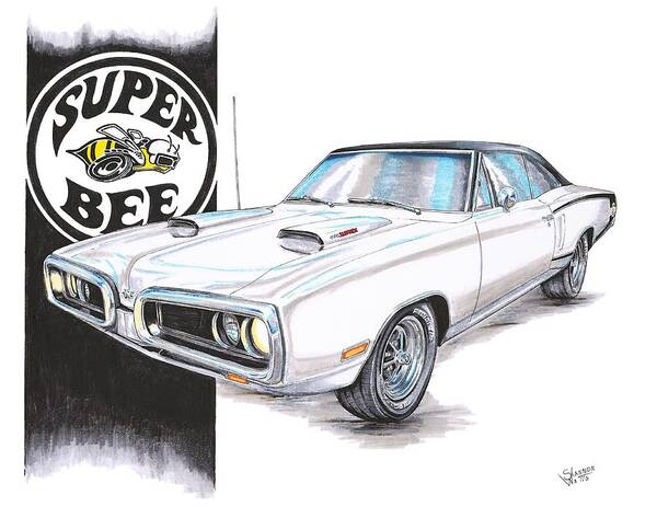 Dodge Super Bee Drawings - Fine Art America
