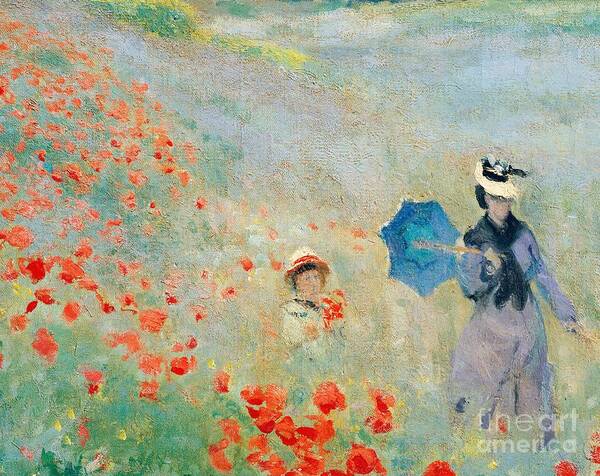 Poppies At Argenteuil Art Print